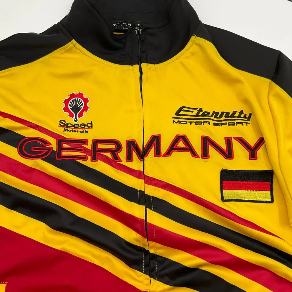Eternity Germany Racing Track Jacket L Yellow Motorsport Blokecore Streetwear